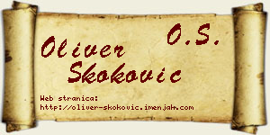 Oliver Skoković vizit kartica